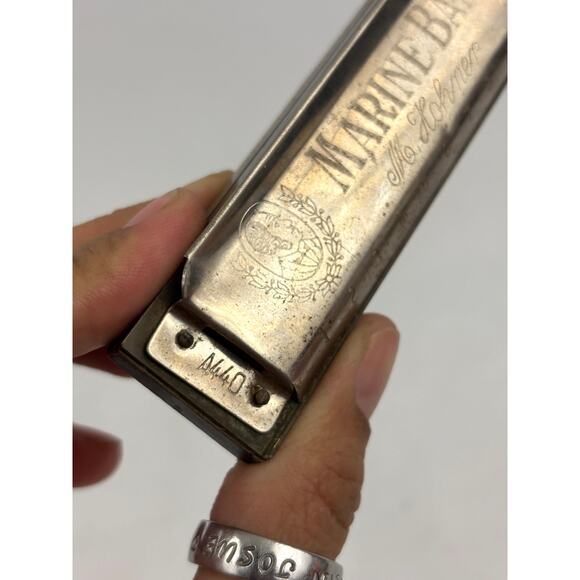 Vintage M Hohner's Harmonica Marine Band Germany Key of C - Picture 11 of 16